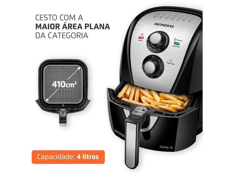 Air Fryer Mondial AFN-40-BI 4L – Sabor de Fritura, Sem Óleo e Sem Culpa!